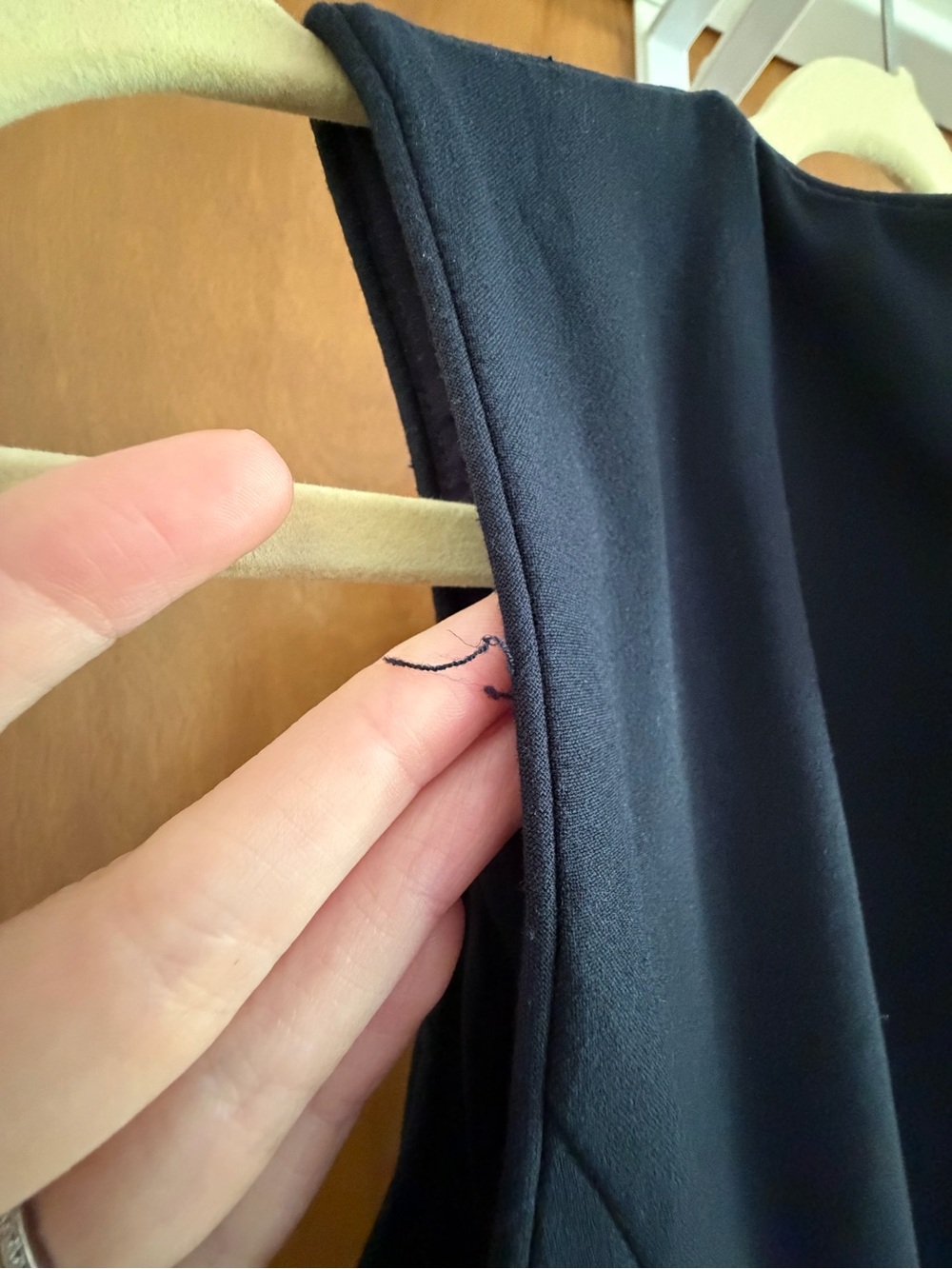 Navy 00 Ann Taylor Black Sleeveless Midi Sheath Dress - Picture 6 of 12
